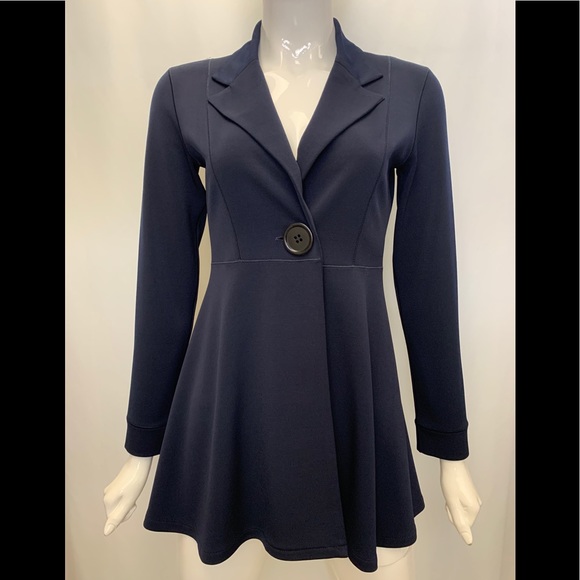 EVA VARRO LONG SLV. EMPIRE WAIST ONE BUTTON JACKET - Picture 1 of 2